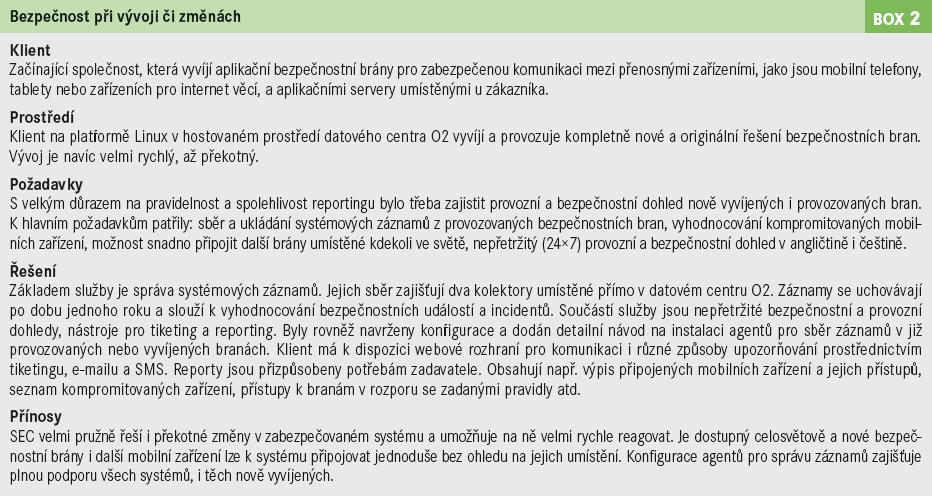 Případová studie 2 37 Publikováno v Data Security Management