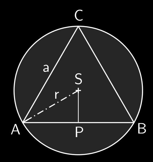 rovnostranného trojúhelníka ABC se stranou a = 4 cm. 7.