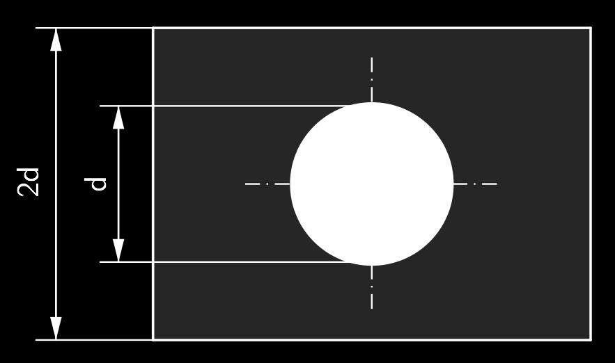 32 Planimetrie a stereometrie 9. Vypočtěte obsah obrazce, který vznikne z obdélníka vyřezáním kruhového otvoru. Obdélník má délky stran v poměru 5 : 7, jeho obvod je 96 cm.