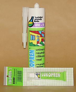 6. SILIKONOVÉ TMELY LUKOPREN LUKOPREN UNI - N Neutrální tmel barva 310 ml