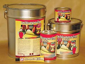 7. LEPIDLA a) ALKAPREN ALKAPREN 25 - PLUS kaučukové kontaktní lepidlo na lepení materiálů s nesavým povrchem (např.