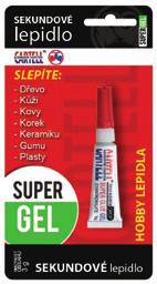 2 x 12 g 12 ks 1632 42,00 CARTELL EPOXYD - KOVOVÝ Čiré epoxydové lepidlo.