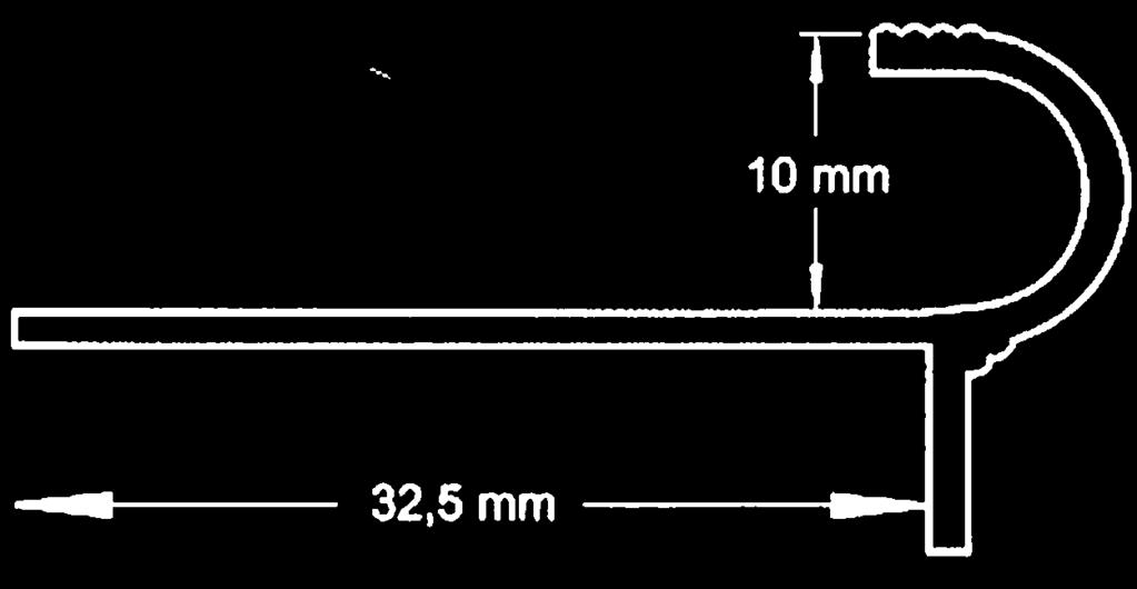 NEREZOVÁ 270,00 oblouk oblouk 8 mm 1931 10 mm 1932 PŘECHODOVÁ LIŠTA
