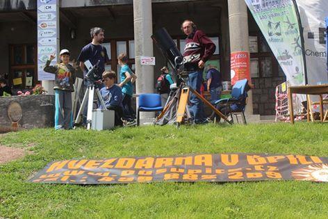Přednáška Marcela Bělíka na 36. konferenci Člověk ve svém pozemském a kosmickém prostředí, Úpice, 21.5.2015 - Úpičtí hvězdáři na Bambifestu v Náchodě, 22.5.2015 - Královéhradecké krajské dožínky.