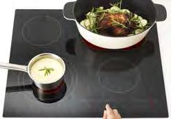 Dotykový ovládací panel vám umožní snadno a přesně regulovat teplotu každé z varných zón. Individuální časovače jsou ideální na vaření vajec, těstovin a rýže.