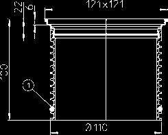 HL3110 Nerezová vtoková mřížka 115x115mm V4A, třída zatížení K3, 300 kg HL3110 Mřížka 639,- 774,- s DPH HL3120 Nerezová vtoková mřížka