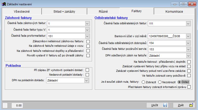 - Ve faktuře zobrazit ceny položkově na faktuře se budou automaticky zobrazovat ceny položkově a ne celkovou částkou.