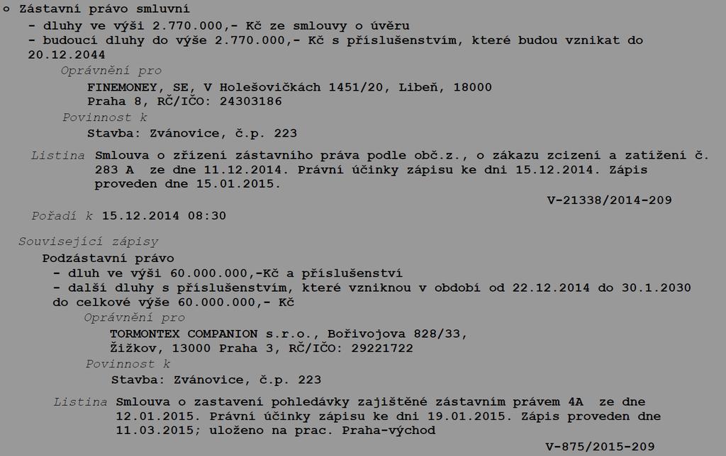 Stavební pozemek a zahrada Zastavěná plocha a nádvoří a zahrada, která se stavebním pozemkem tvoří jeden funkční celek se nacházejí v obci a katastrálním území Zvánovice.