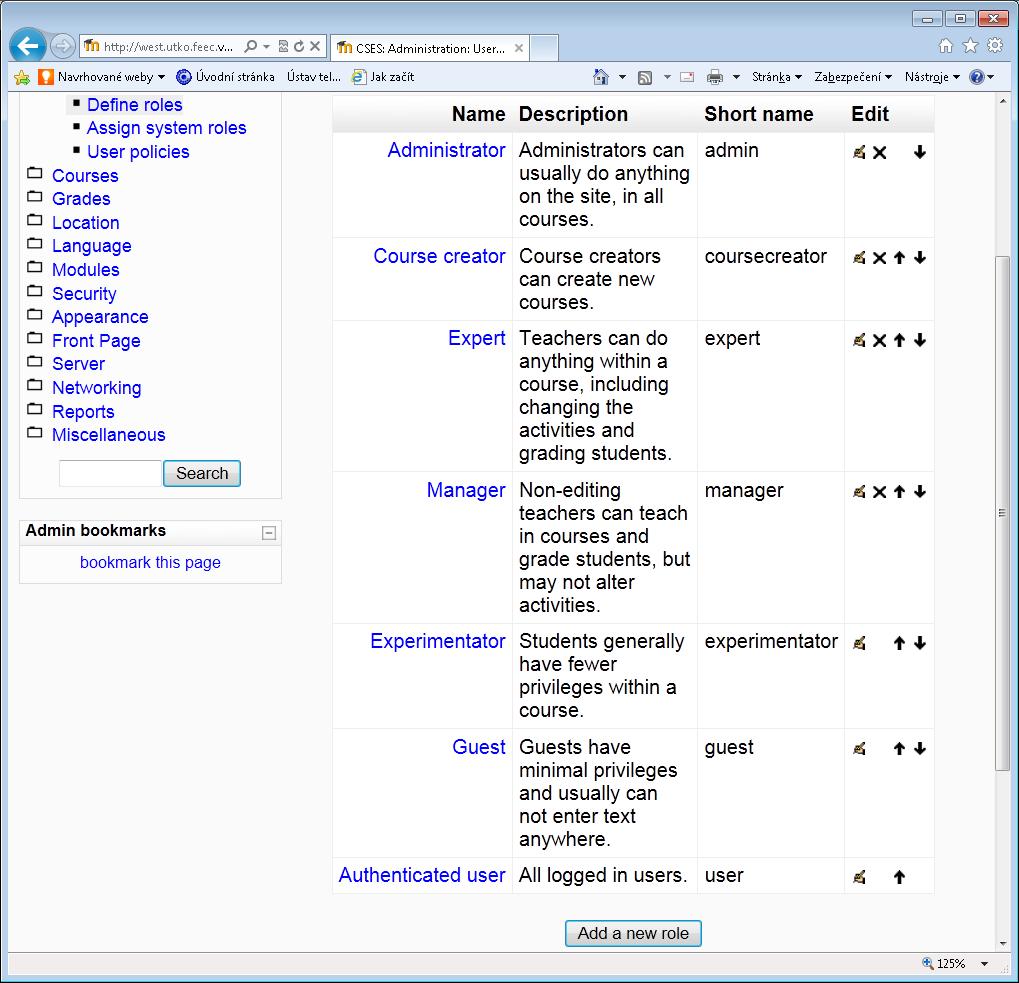 Modul obsahuje důležité kontaktní údaje (jméno, příjmení, email) a časové razítko posledního přístupu do systému pro každého uživatele (Obr.5.1). 5.