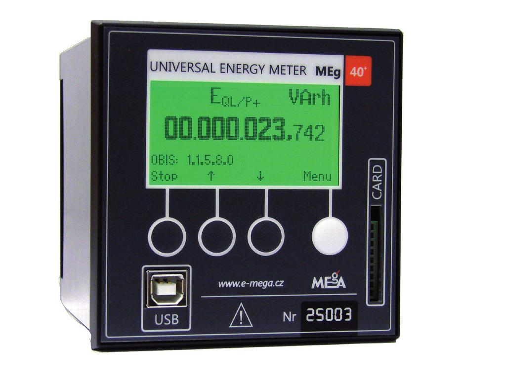 Universal Energy Meter MEg40 + /supra MEgA Měřící