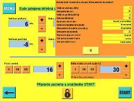 Pozor: I kdybychom parametry předprogramované procedury pozměnili (modifikovali), doporučené technické a aplikační parametry zůstávají nezměněny.
