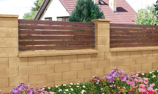 Nespornou výhodou plotových tvarovek hladkých je také to, že celkový dojem skvěle doplní dřevěná výplň polí a perfektního vzhledu docílíte i s výplní z kovu.