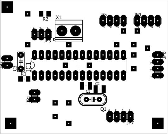 R4 = rezistor 220R R5, R6, R7 = rezistor 10K IC2 = LM741 C2 = 100nF X2 = svorkovnice dvouřadá část modulu L 1ks Rezistor 150R, 0207, Uhlíkový, ±1%, 0.6W 1ks Rezistor 330R, 0207, Uhlíkový, ±1%, 0.