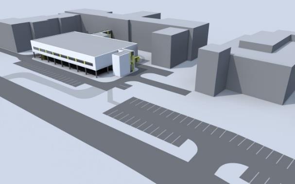 pavilonu 4 operačních sálů a sterilizace