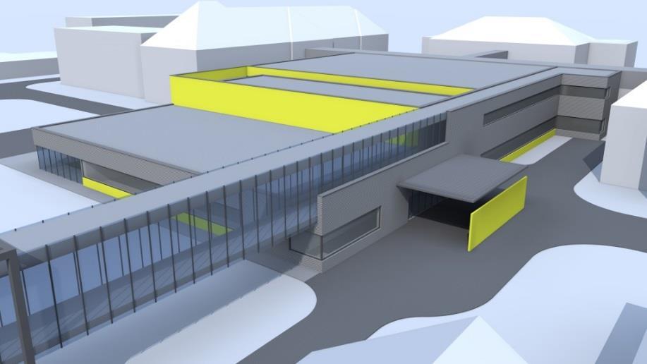 etapa - dle propočtu 76 mil. Kč vč. DPH), nový pavilon pro ARO a chirurgii včetně spojovacího koridoru.