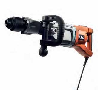48 KLADIVA SDS-MAX VELKÉ KOMBI KLADIVO PN 11 E Výkonný motor 1700 W Energie úderu 20 J, pro náročné Heavy Duty aplikace Kapacita vrtání do betonu 50 mm Elektronika pro plynulou regulaci otáček