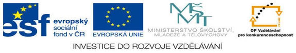 Projekt: Inovace-kvalifikace profesní přípravy IQ INDUSTRY Registrační číslo projektu: CZ.1.07/1.3.00/14.0038 Předkladatel projektu: Vzdělávací agentura Kroměříž, s.r.o. Doba realizace: od 01.