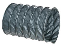 Odsávací hadice FoxiMulti PVC-Weld tkaninová hadice mechanicky sevřená ke spirálovému profilu samozhášecí, dobře odolná vůči odlétávajícím jiskrám, velmi dobře mechanicky odolná teplotní odolnost