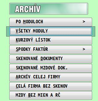 Archivácia - doporučenia: Nepodceňujte archiváciu, túto je potrebné vykonávať pravidelne (podľa množstva údajov i po každej práci, t.j. denne).