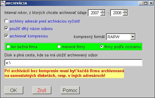 Archivácia viacerých firiem naraz ( WIN PROLAR PLUS) Ak pomocou systému PROLUC spracovávate účtovníctvo pre viac firiem (alebo viacero skladov) na jednom PC a máte záujem o pravidelné efektívne a