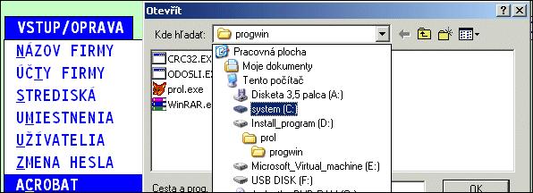 Na záver zvoľte program AcroRd32.exe a potvrďte cez OK. Tým sa vykoná príslušné nastavenie.