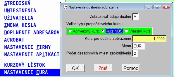 Nastavenie firmy Toto nastavenie sa vykonáva aj pri prvom vstupe do modulu do modulu WIN PROLGE príslušnej firmy.