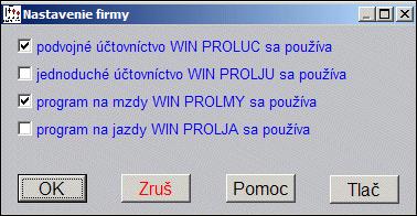 vlastníte aj podvojné účtovníctvo i jednoduché účtovníctvo alebo mzdy, nastavíte si, ktorý modul v danej firme používate (ak vlastníte multiverziu).