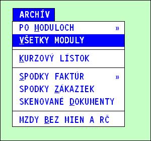 Archivácia - doporučenia: a) Nepodceňujte archiváciu, túto je potrebné vykonávať pravidelne (podľa množstva údajov i po každej práci, t.j. denne).
