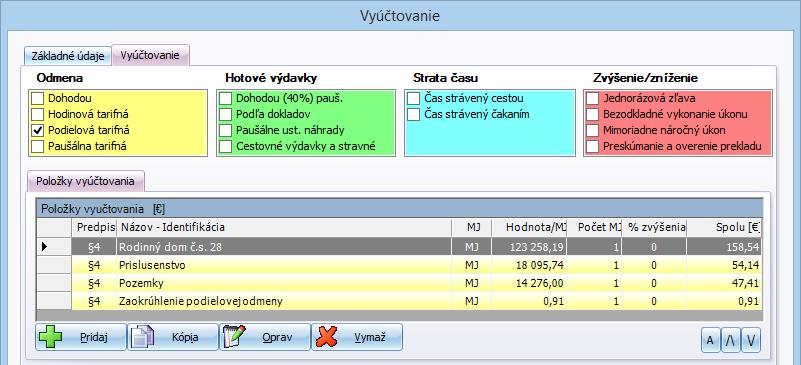 4 VYÚČTOVANIE 41 ak určenie východiskovej hodnoty nehnuteľností a stavieb súvisí s vykonaním znaleckého úkonu alebo je predpokladom na vykonanie znaleckého úkonu.