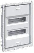 2CPX031374R9999 Zapuštěná rozvodnice, 2-řadá Rozměry výklenku pro zapuštěnou montáž Rozměry výřezu pro montáž do duté stěny S rychlosvorkami N/PE: ZK51B, ZK82B, ZK144G 480 x 367 x 95 453 x 340 x 88