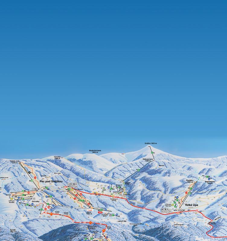 SkiResort ČERNÁ HORA PEC Pec pod Sněžkou SkiResort ČERNÁ HORA PEC Velká Úpa Údolí plné sjezdovek, ve kterém si vyberou zdatní lyžaři i rodiny s dětmi.