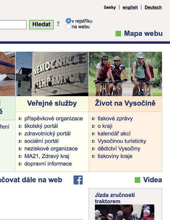 cz se průběžně shromažďuje obrovské množství informací. Kraj na nich zveřejňuje prakticky vše, co mu zákony dovolují.
