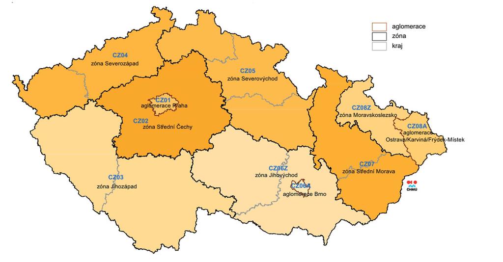 ŽIVOTNÍ PROSTŘEDÍ IMISNÍ SITUACE Kraj Vysočina se v rámci ČR dlouhodobě řadí mezi kraje s vysoce nadprůměrně dobrou kvalitou ovzduší, což je dáno zejména zemědělským charakterem kraje, absencí