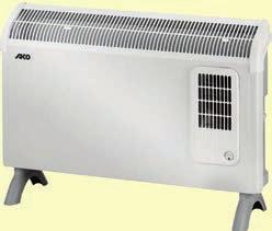 AKO K821 Konvektor s ventilátorom, na nožičkách alebo montáž na stenu, termostat,