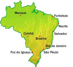 Najväčšie mestá krajiny Najväčším mestom je Sao Paulo s 11,3 miliónmi