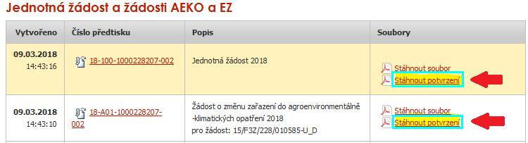 odeslání dochází ke generování odlišného typu dokumentu (s elektronickým podpisem jde o Potvrzení o přijetí, bez elektronického