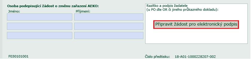 7 Elektronický podpis žádosti Elektronická podání (dle zákona č. 500/2004 Sb.