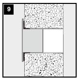 6) - umístěte přírubu do vytvořeného otvoru Obr.
