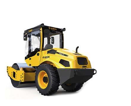 vibrační válec BOMAG BM 8500. ráce s dálkově řízenou hutnicí technikou je fyzicky nenáročná, bezpečná a rychlá.