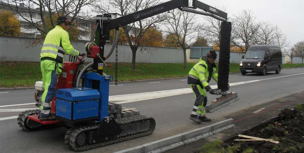 přísavkami, uzpůsobenými na držení, transport a ukládání dlaždic, kamene nebo betonu.