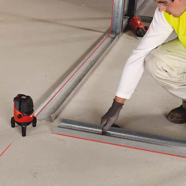 Automatické nastavení výšky stativu podle výšky dálkového ovladače. typ HILTI RA 90 výška s rotačním laserem max. 1,95 m, min.