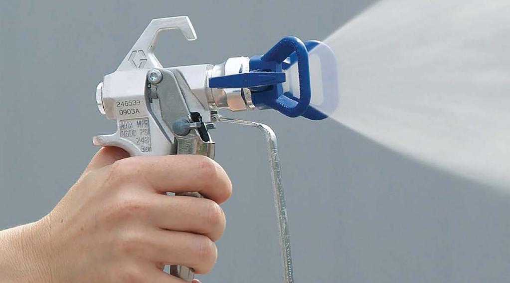 Jednoduché a snadné ovládaní: multifunkční ovladač pro zvýšení bezpečnosti. typ WAGNER Superfinish 23 LUS hmotnost 29 kg max. velikost trysky 0,023 mm max. tlak 250 bar max.