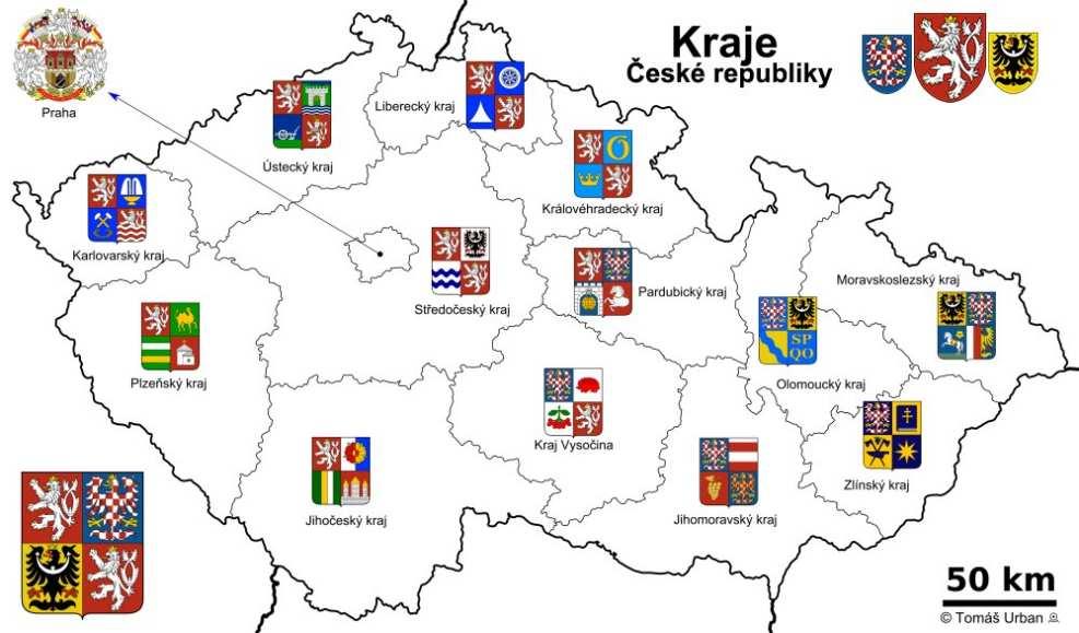 Územné vymedzenie Cyrilometodskej cesty v rámci projektu Moravskoslezský kraj Olomoucky kraj Zlínsky kraj