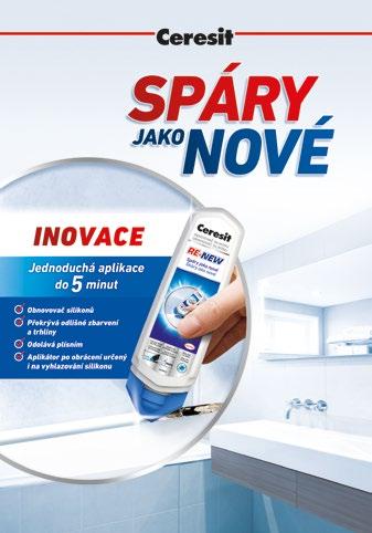 Balení: absorpční sáčky levandule 2 50 g absorpční sáčky ovoce 2 50 g absorpční sáčky vanilka 2 50 g 47 Ceresit RE-NEW Obnovovač silikonů Vlastnosti: obnovuje spáry a silikony jednoduchá aplikace