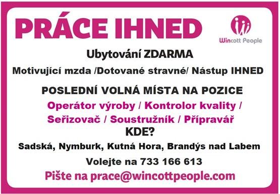 INZERCE 12 Pronajmu provozovnu pizzerie 45m2, vybavená, ihned k provozu, elektrická pec součástí, s přilehlou zahrádkou. V motorestu Husarka, Palackého nám. Sadská. Info na tel.