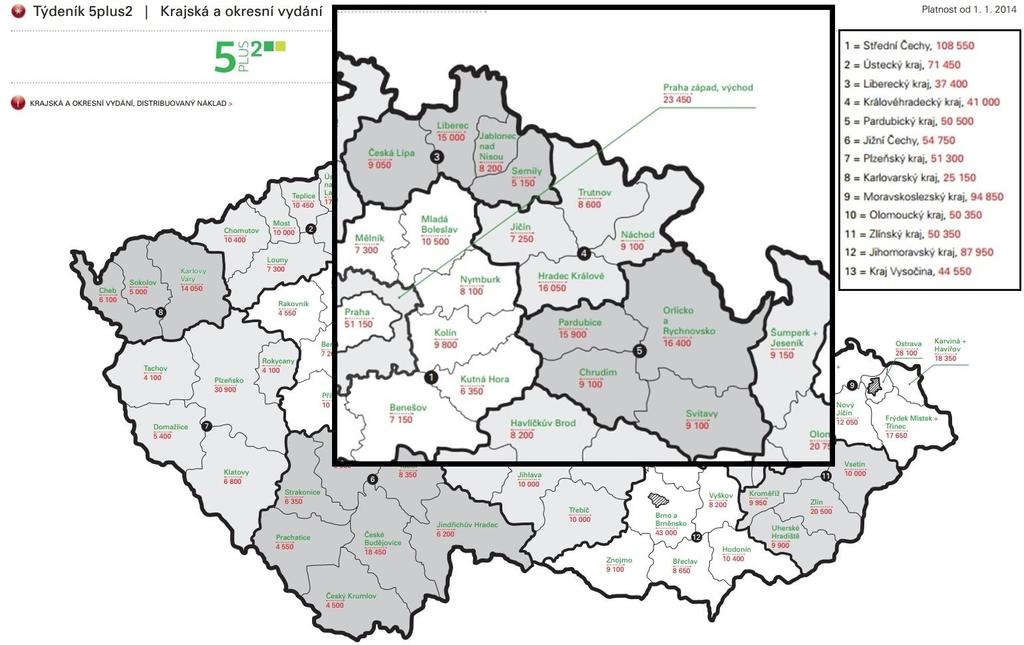~ 2 ~ Příloha č. 1, bod 51-16/2014 Metro za první a druhé čtvrtletí roku 2014 481 tisíc čtenářů za dané období na jeden výtisk. Jedná se o nejčtenější zdarma vydávaný titul na českém trhu.