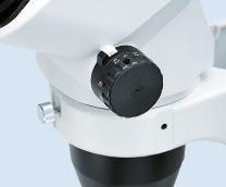 The continuously adjustable tilting binocular tube helps the operator to quickly find the most comfortable eyepoint position.