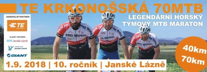 Sportovní klub JL LYŽAŘSKÝ ODDÍL SK JANSKÉ LÁZNĚ Sobota 1. září 2018 Start: v 10:00 intervalově podle startovací listiny z náměstí Janských Lázní - lázeňská Kolonáda Uzávěrka přihlášek: 31.8 2018.