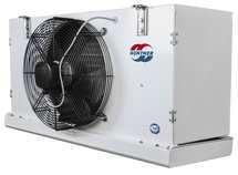 Výparníky Güntner Výparníky řady CUBIC Compact Standardní provedení s AC ventilátory Napájení 230-1-50. 1) T1=8K,Teplota místnosti = 3 C, Vypařovací teplota = -8 C.