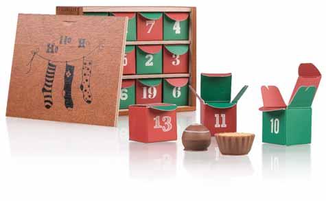 059,35 Kč Výjimečný adventní kalendář v exkluzivní dřevěné krabičce z afrického dřeva obsahuje 24 menších krabiček